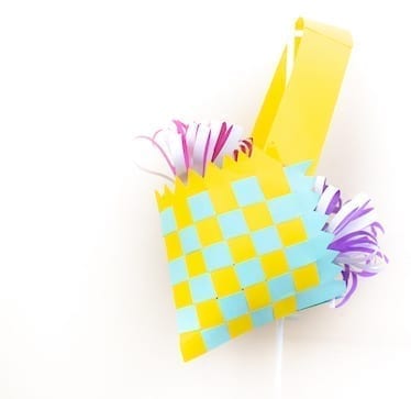 woven paper basket
