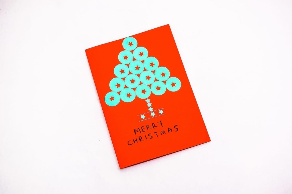 Christmas tree card