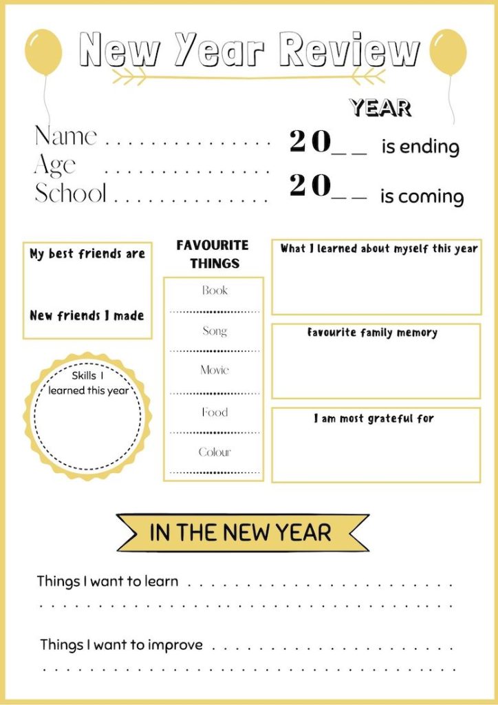 kids year in review