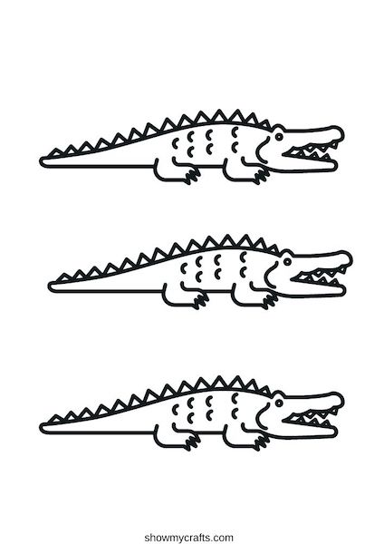 crocodile colouring pages