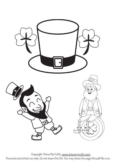 st patricks coloring sheet